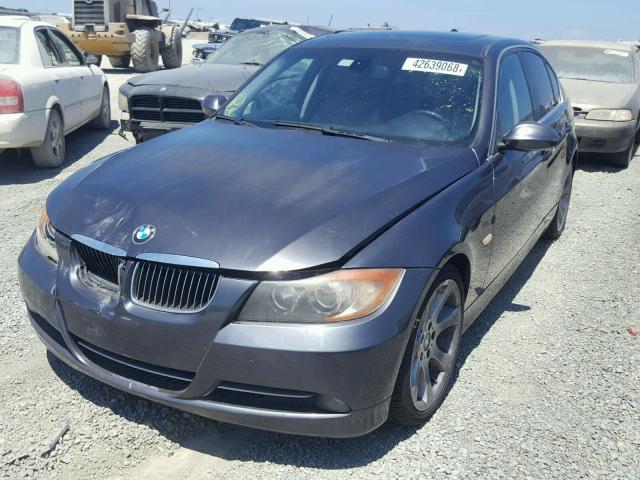 WBAVB73567VF53782 - 2007 BMW 335 I GRAY photo 2