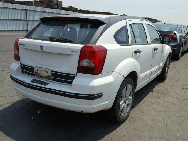 1B3HB48B77D568664 - 2007 DODGE CALIBER SX WHITE photo 4