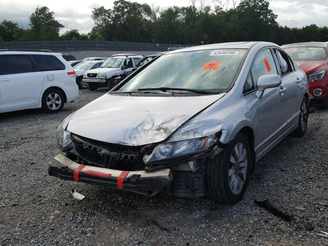 1HGFA16999L001504 - 2009 HONDA CIVIC EXL 银色 照片 2