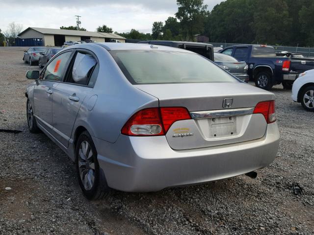 1HGFA16999L001504 - 2009 HONDA CIVIC EXL 银色 照片 3