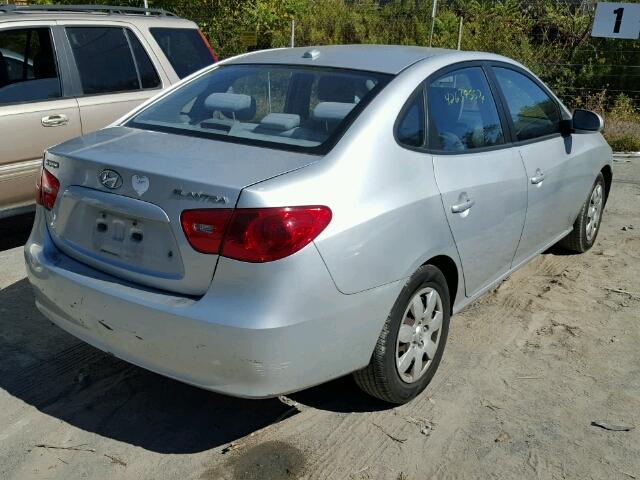 KMHDU46D68U370229 - 2008 HYUNDAI ELANTRA GL GRAY photo 4