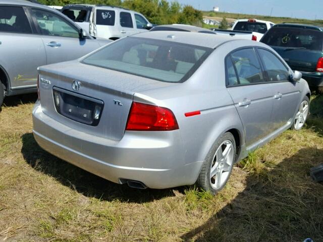 19UUA66206A030856 - 2006 ACURA 3.2TL SILVER photo 4