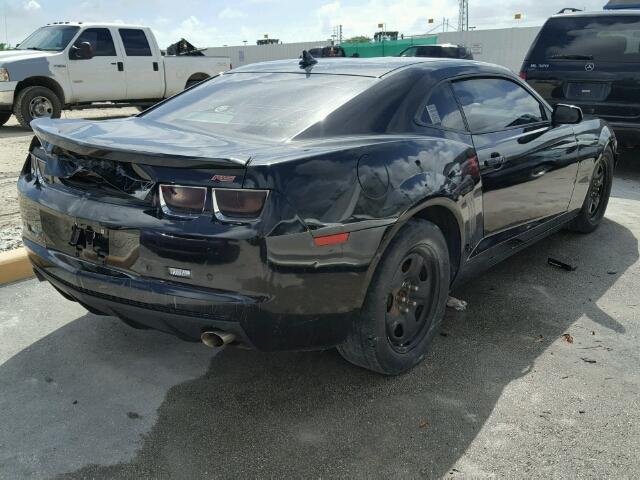 2G1FC1E34C9126746 - 2012 CHEVROLET CAMARO LT BLACK photo 4