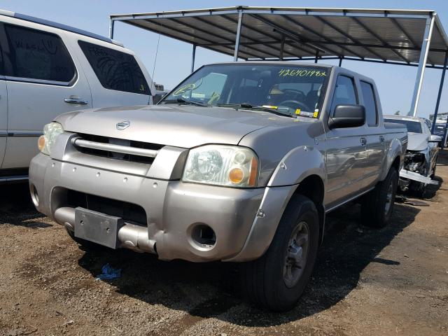 1N6ED27T94C450799 - 2004 NISSAN FRONTIER C GRAY photo 2