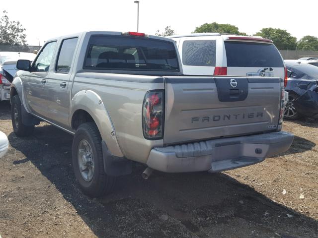 1N6ED27T94C450799 - 2004 NISSAN FRONTIER C GRAY photo 3