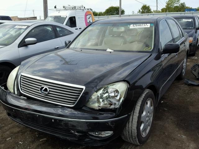 JTHBN30F930097587 - 2003 LEXUS LS 430 BLACK photo 2