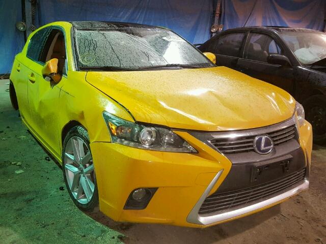 JTHKD5BH7F2214640 - 2015 LEXUS CT 200 YELLOW photo 1