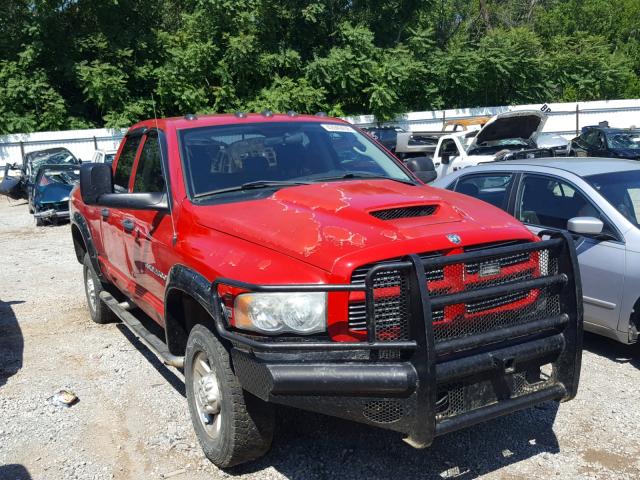 3D7KU28D04G158832 - 2004 DODGE RAM 2500 S RED photo 1