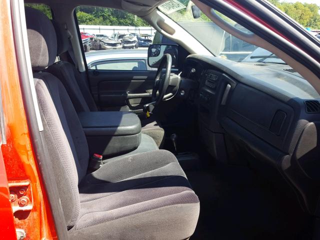 3D7KU28D04G158832 - 2004 DODGE RAM 2500 S RED photo 5