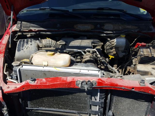 3D7KU28D04G158832 - 2004 DODGE RAM 2500 S RED photo 7