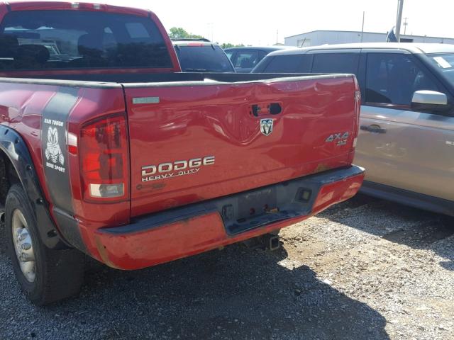 3D7KU28D04G158832 - 2004 DODGE RAM 2500 S RED photo 9