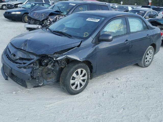 2T1BU4EE5BC611448 - 2011 TOYOTA COROLLA GRAY photo 2