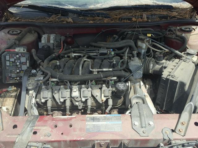 2G1WD58C469415940 - 2006 CHEVROLET IMPALA SUP BURGUNDY photo 7