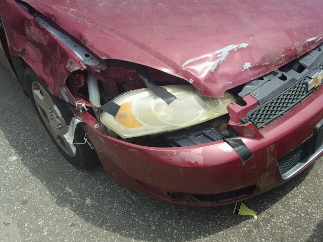 2G1WD58C469415940 - 2006 CHEVROLET IMPALA SUP 勃艮第红 照片 9
