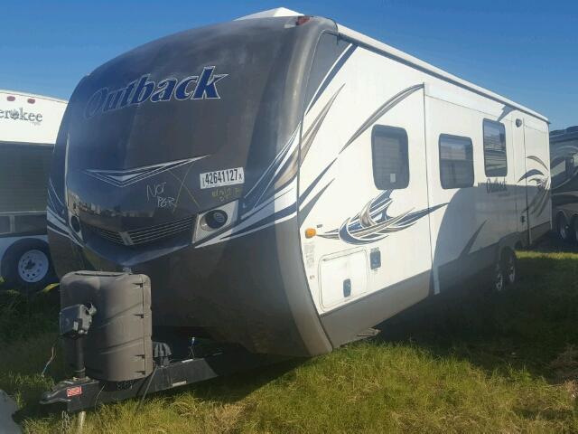 4YDT31228EB450884 - 2014 KEYSTONE OUTBACK WHITE photo 2