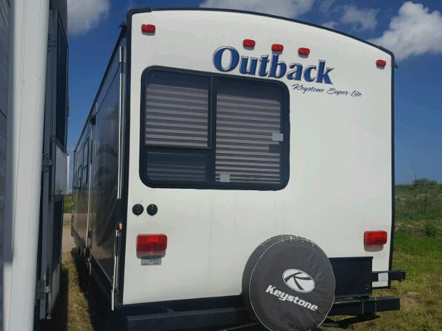 4YDT31228EB450884 - 2014 KEYSTONE OUTBACK WHITE photo 3