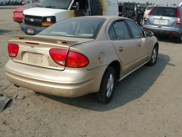 1G3NL52E51C249185 - 2001 OLDSMOBILE ALERO GL BEIGE photo 4