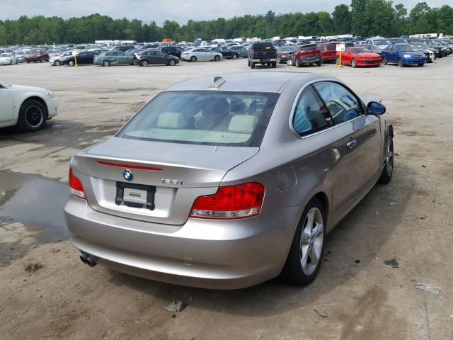 WBAUP93539VF48289 - 2009 BMW 128 I TAN photo 4