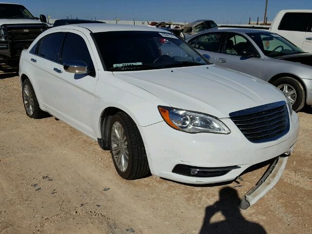 1C3CCBCG9DN543773 - 2013 CHRYSLER 200 WHITE photo 1