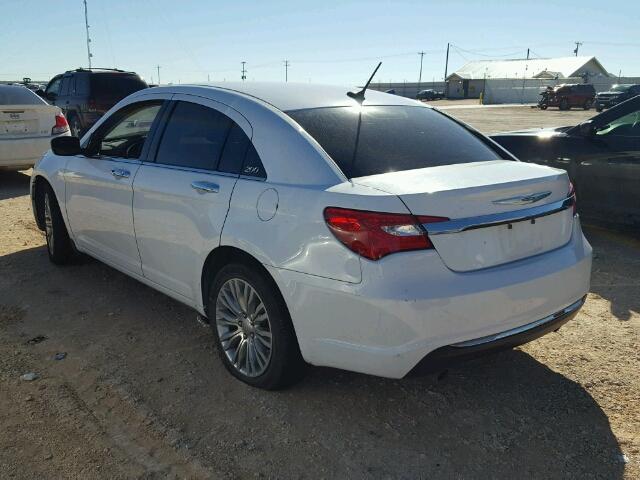 1C3CCBCG9DN543773 - 2013 CHRYSLER 200 WHITE photo 3