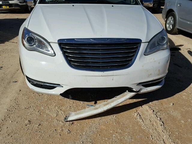 1C3CCBCG9DN543773 - 2013 CHRYSLER 200 WHITE photo 9