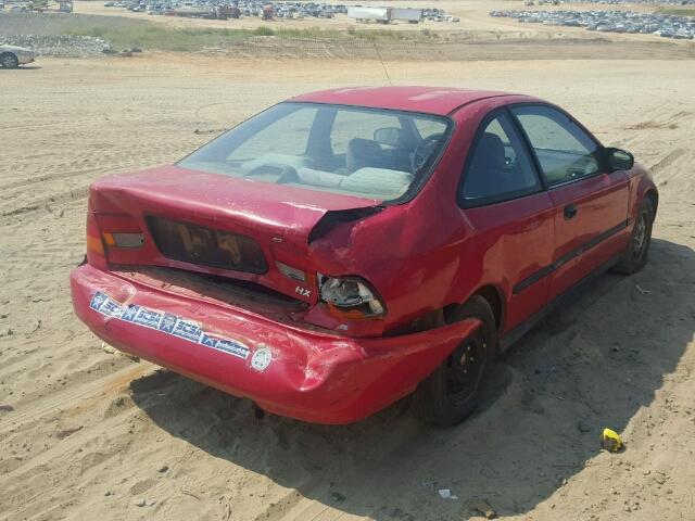 1HGEJ7121WL077416 - 1998 HONDA CIVIC RED photo 4