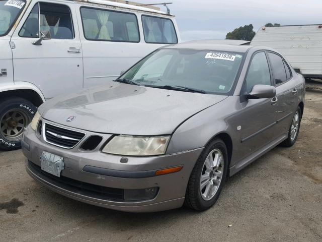 YS3FD49Y861000497 - 2006 SAAB 9-3 BASE GRAY photo 2