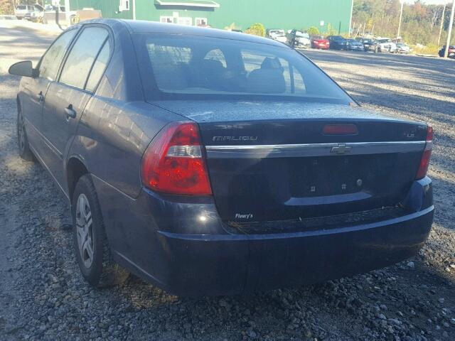 1G1ZS57F37F266511 - 2007 CHEVROLET MALIBU BLUE photo 3