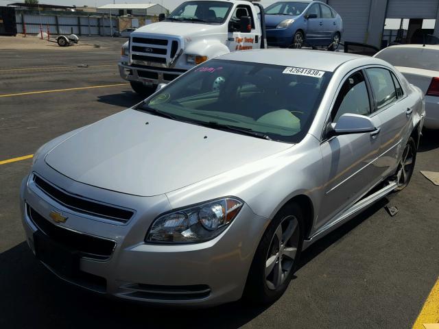 1G1ZC5E02CF131106 - 2012 CHEVROLET MALIBU 1LT ვერცხლისფერი ფოტო 2