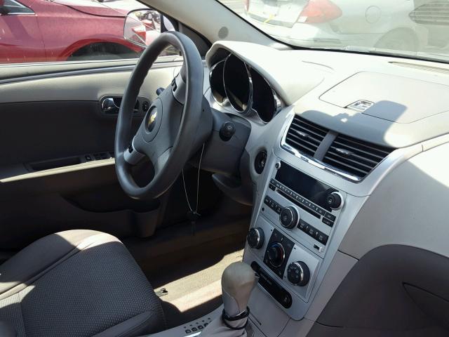 1G1ZC5E02CF131106 - 2012 CHEVROLET MALIBU 1LT ვერცხლისფერი ფოტო 9