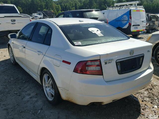 19UUA66218A013888 - 2008 ACURA TL WHITE photo 3