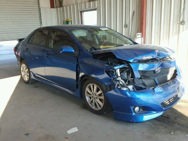 1NXBU4EE8AZ295945 - 2010 TOYOTA COROLLA BLUE photo 1