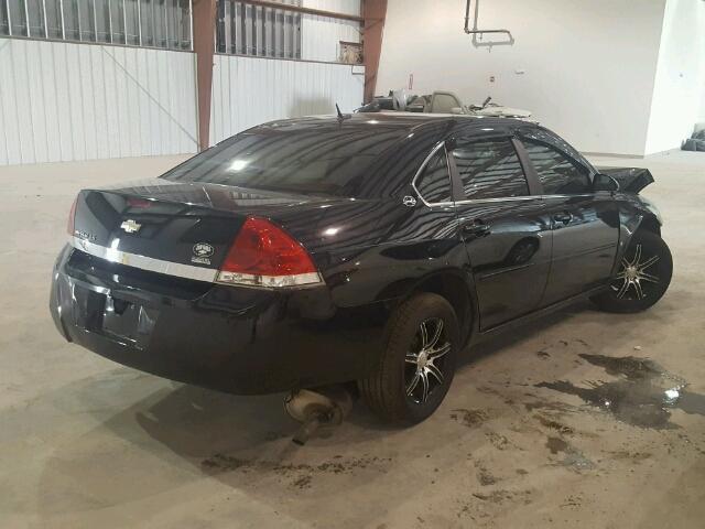 2G1WB58K181352505 - 2008 CHEVROLET IMPALA BLACK photo 4