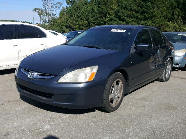 JHMCN36415C013208 - 2005 HONDA ACCORD HYB BLUE photo 2