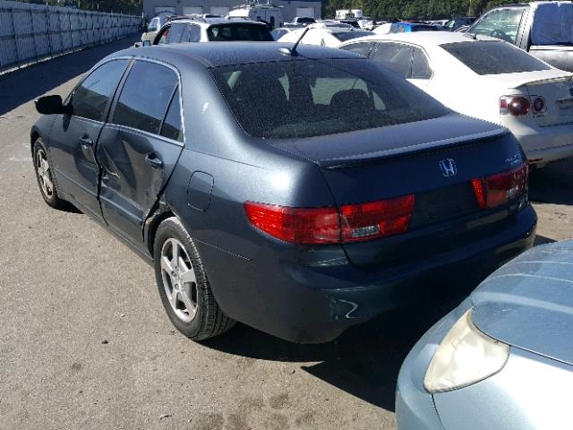 JHMCN36415C013208 - 2005 HONDA ACCORD HYB BLUE photo 3