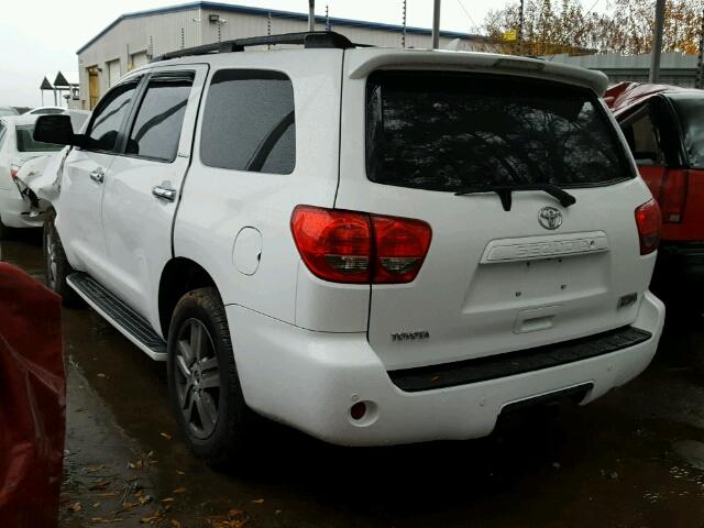 5TDJY5G17AS028868 - 2010 TOYOTA SEQUOIA LI WHITE photo 3