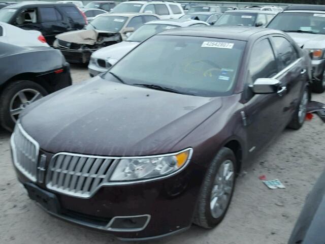 3LNDL2L33CR805310 - 2012 LINCOLN MKZ HYBRID MAROON photo 2