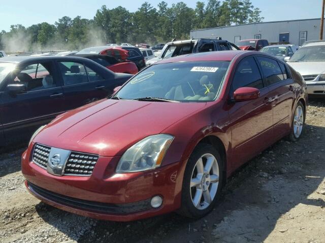 1N4BA41E36C831058 - 2006 NISSAN MAXIMA BURGUNDY photo 2