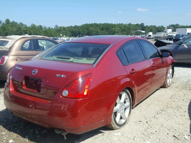 1N4BA41E36C831058 - 2006 NISSAN MAXIMA BURGUNDY photo 4