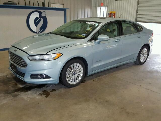 3FA6P0LU2DR338936 - 2013 FORD FUSION SE BLUE photo 9