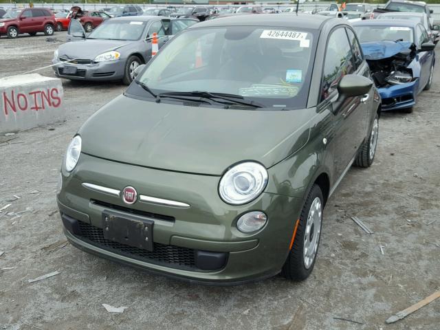 3C3CFFAR2FT636799 - 2015 FIAT 500 POP GREEN photo 2