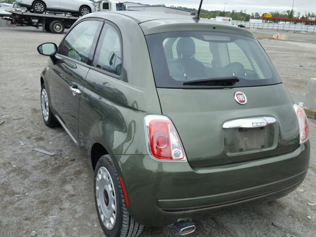 3C3CFFAR2FT636799 - 2015 FIAT 500 POP GREEN photo 3