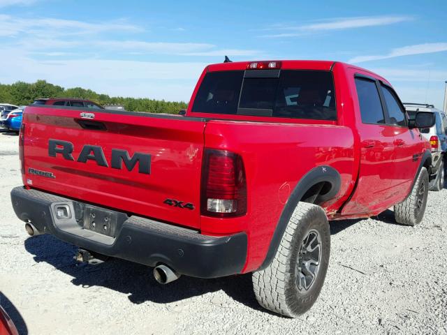 1C6RR7YT2GS121266 - 2016 RAM 1500 REBEL წითელი ფოტო 4