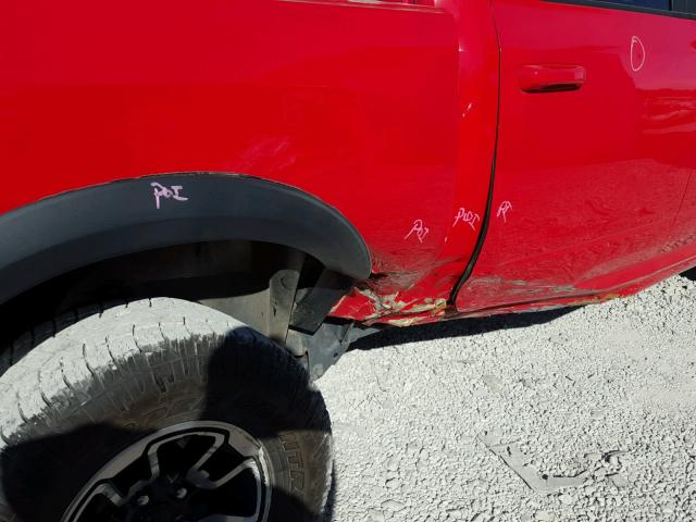 1C6RR7YT2GS121266 - 2016 RAM 1500 REBEL წითელი ფოტო 9