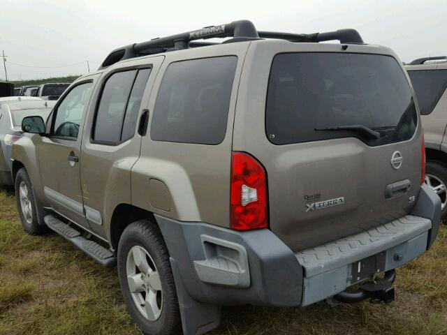 5N1AN08U85C601851 - 2005 NISSAN XTERRA TAN photo 3