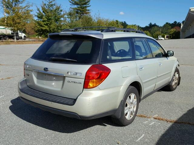 4S4BP62C557313764 - 2005 SUBARU LEGACY BEIGE photo 4