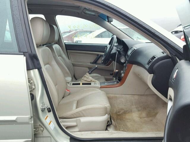 4S4BP62C557313764 - 2005 SUBARU LEGACY BEIGE photo 5