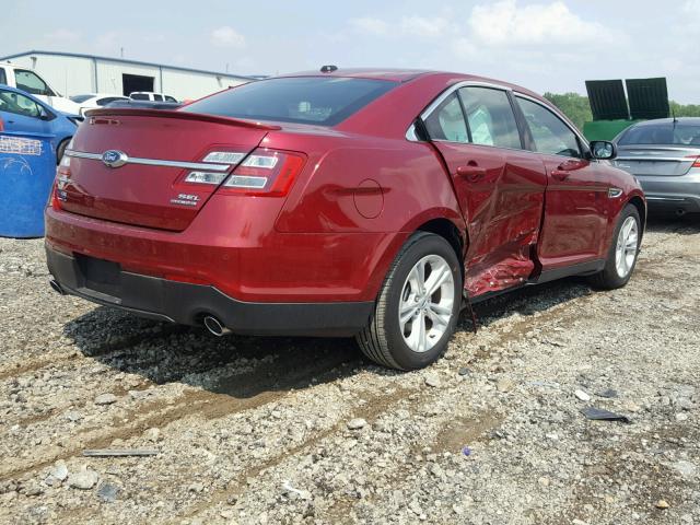 1FAHP2E82GG144620 - 2016 FORD TAURUS SEL RED photo 4