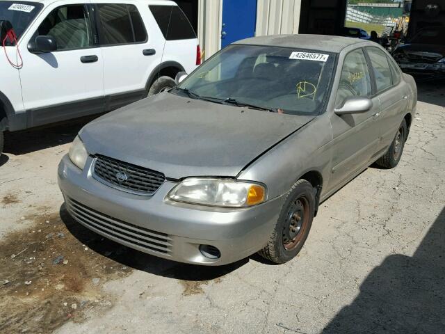 3N1CB51D61L510527 - 2001 NISSAN SENTRA XE SILVER photo 2