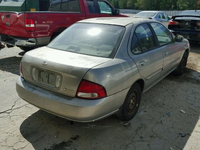 3N1CB51D61L510527 - 2001 NISSAN SENTRA XE SILVER photo 4